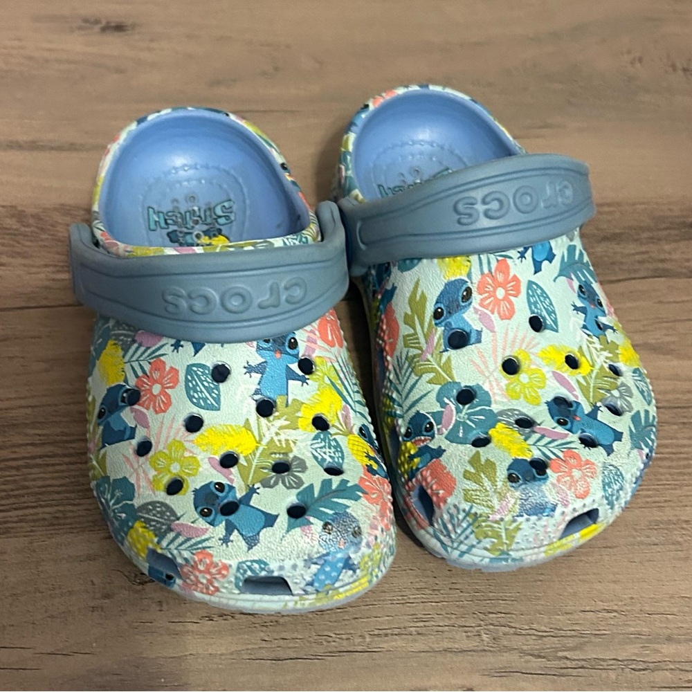 Kids Leo and Stitch Crocs
